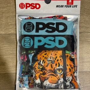 PSD Underwear Men's 2-Pack Boxer
Briefs Core Standard Tiger Print
Size S